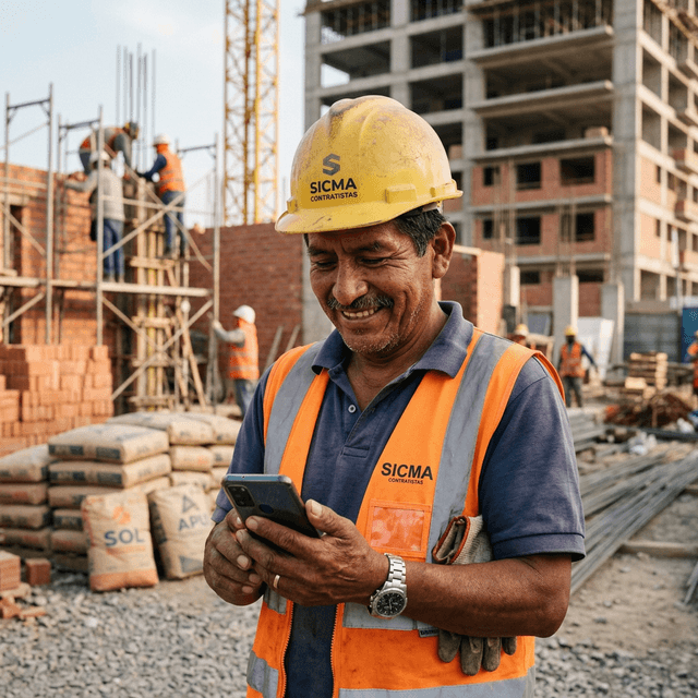 Maestro de Obra usando Ferrefast