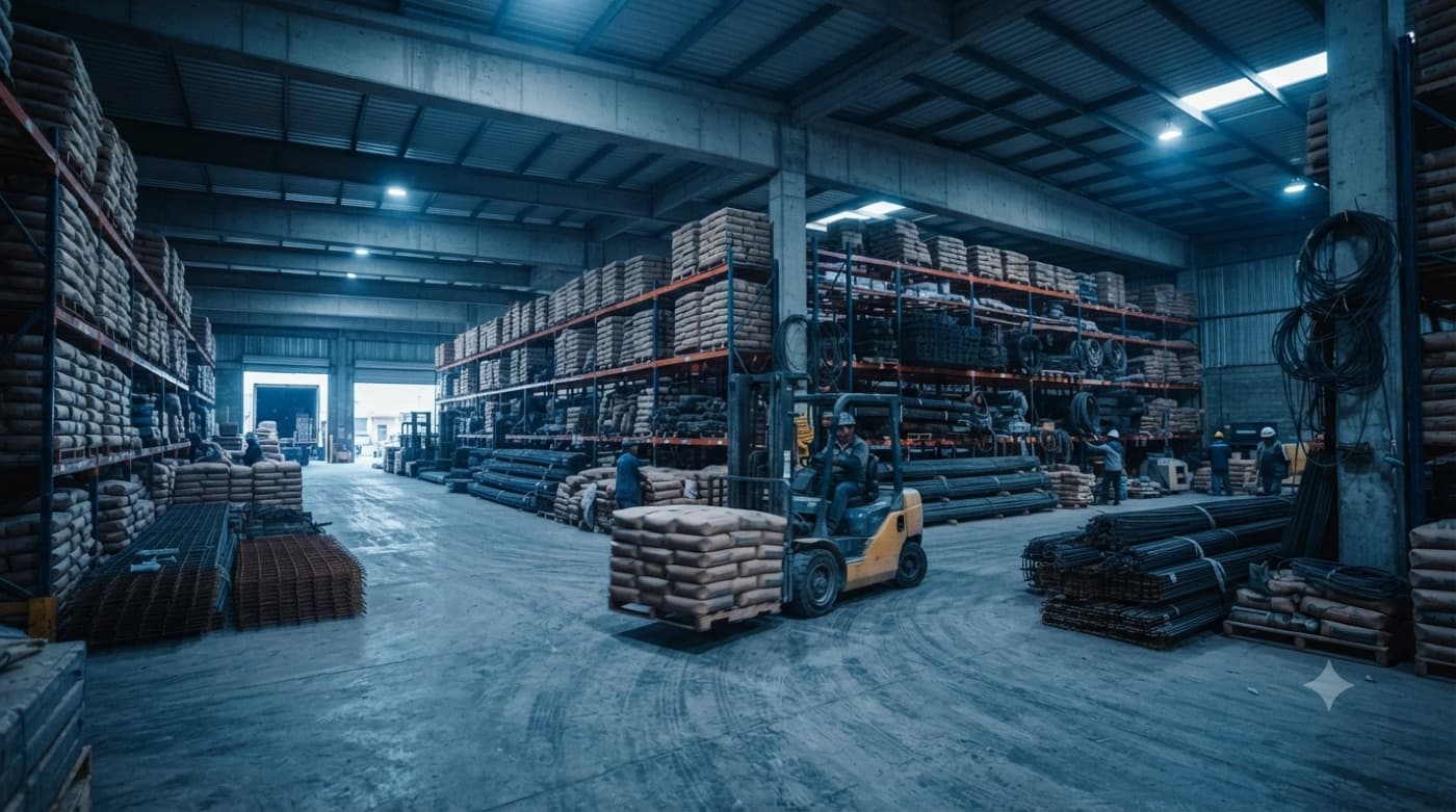 Almacén de distribuidora de materiales de construcción